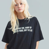 JE-クロップド丈・ロゴ SS TEE