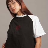 GA HEART ﾗｸﾞﾗﾝTEE ﾗｲﾝｽﾄｰﾝ