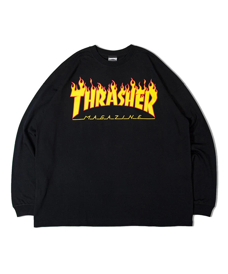 THRASHER FLAME LS TEE