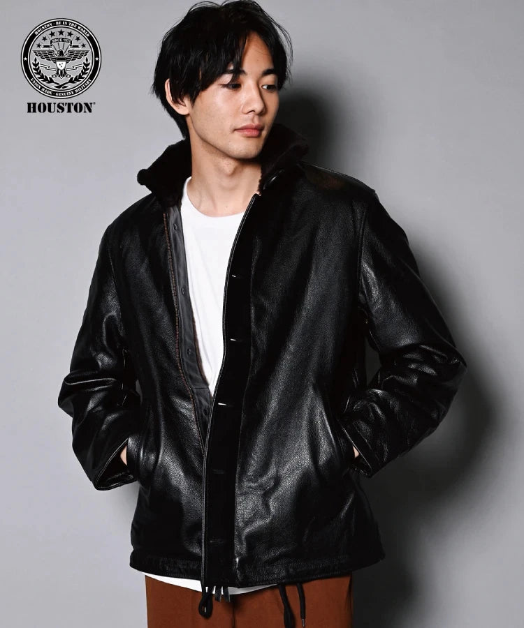 JE-HOUSTON・N-1 DECK LEATHER JACKET