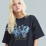 JE STUDS PRINT SS TEE