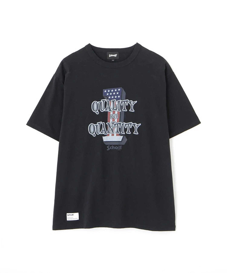 SCHOTT-T-SHIRT QUALITY OVER QUANTITY
