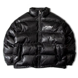 FUBU-Faux Leather Puffer Jacket
