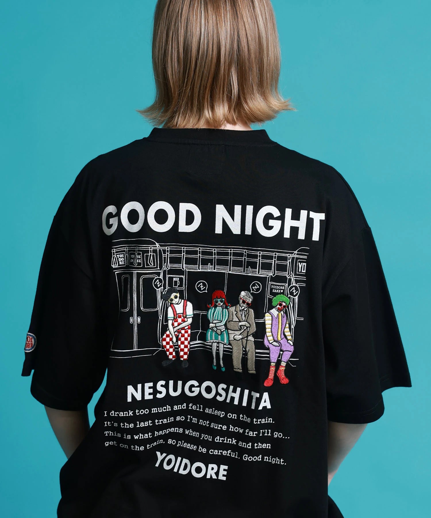 YOIDORE/酔いどれ 電車寝過ごした S/S TEE