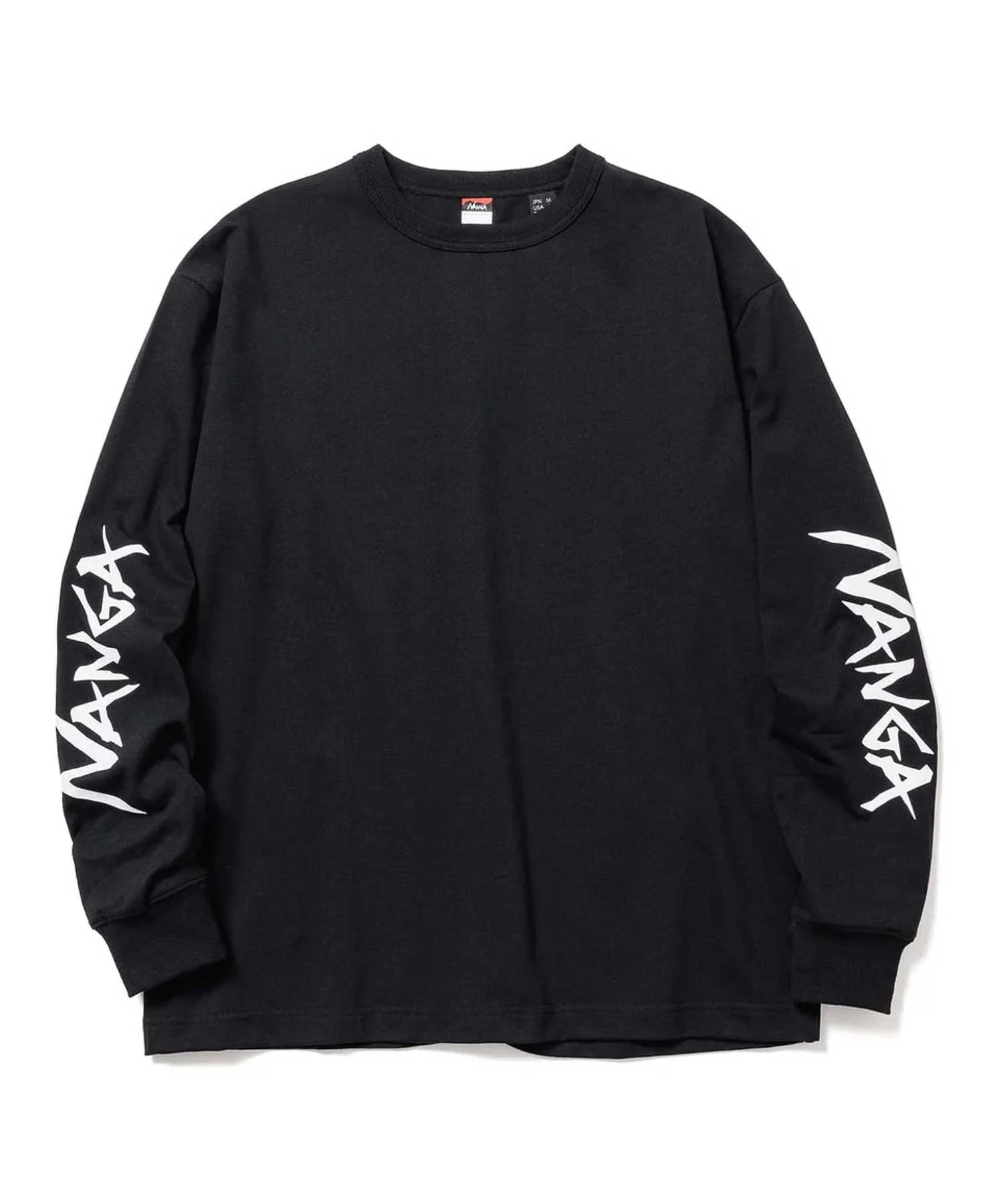 NANGA ECO HYBRID SLV LOGO L/S TEE