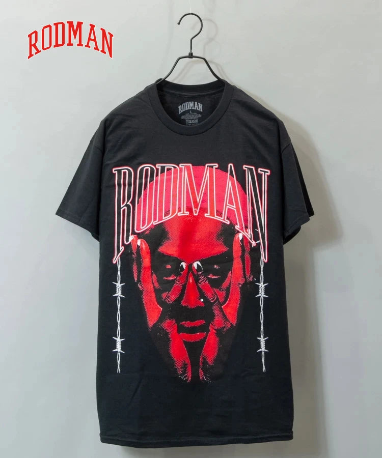 RODMAN-BARBWIRE PINK TEE