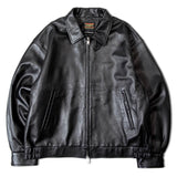 SKOOKUM.JE LAMB LEATHER ZIP JACKET