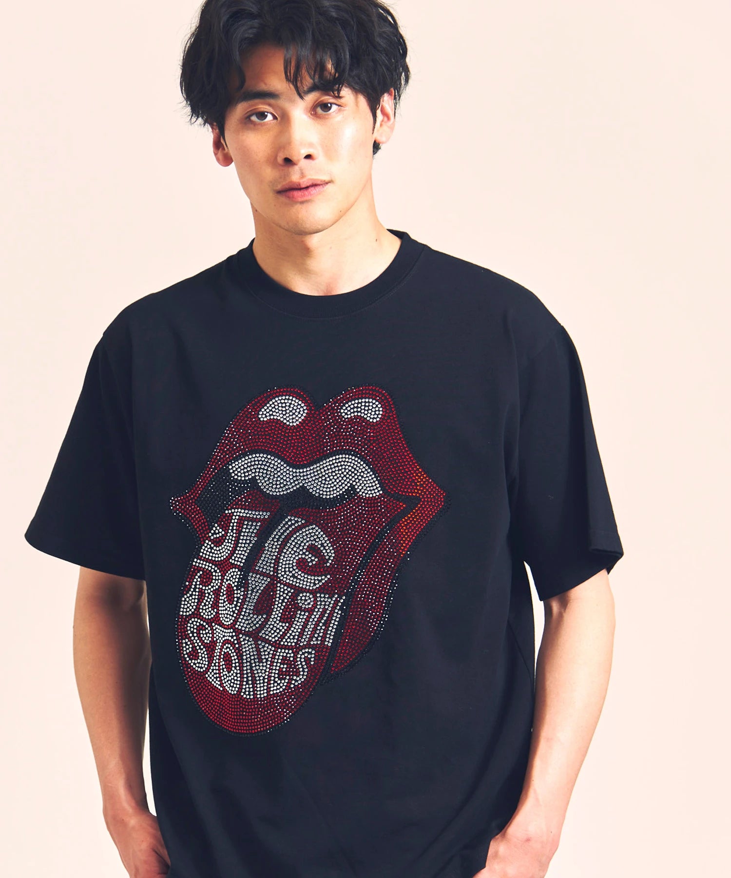 B-TRS-Lips&Tongue ラインストーン-SSTEE