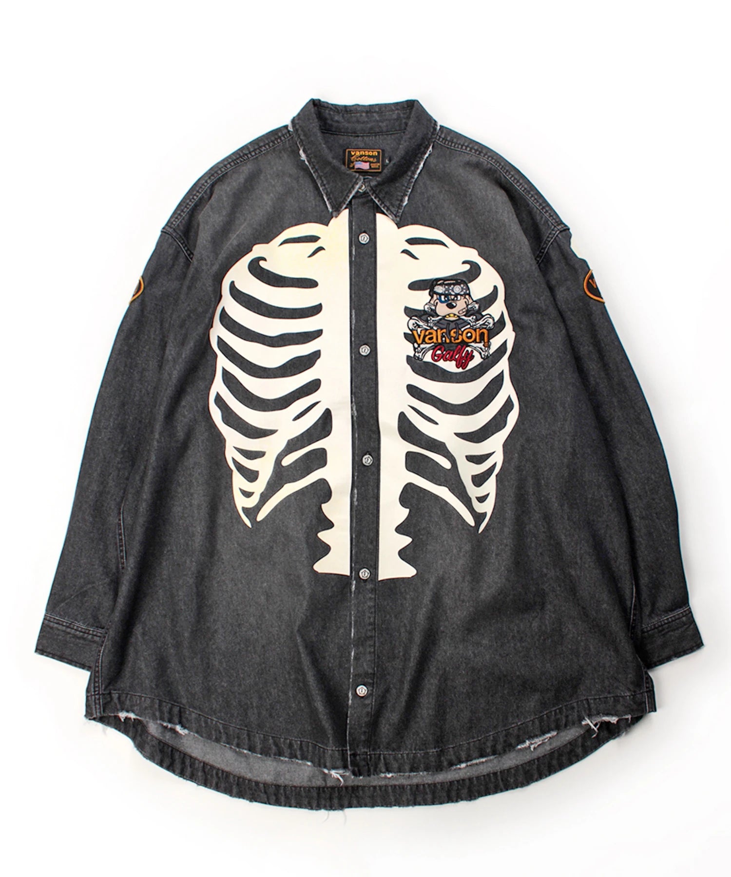 JACKROSE×VANSON×GALFY-骨犬 Demin Shirt