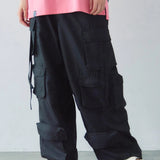 GA DENIM PARACHUTE CARGO PANTS