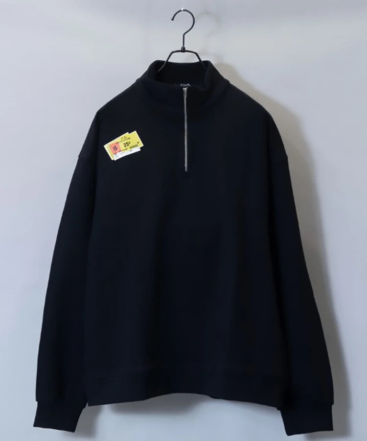 FOTL×JM-Logo Half zip Sweat