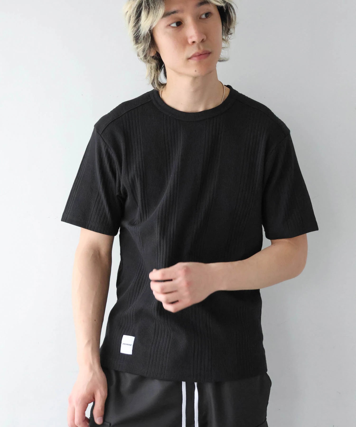 JE-ランダムテレコ クルーネック SSTEE