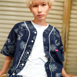 【GALFY×GALLIS ADDICTION】安定の別注デニムベースボールSSシャツ