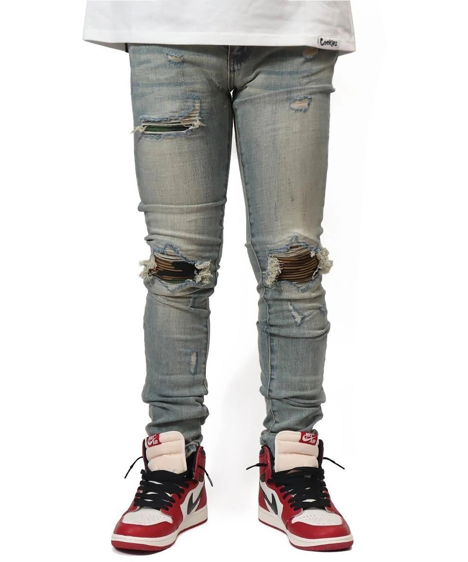 mnml【ミニマル】-X204 CAMO SKINNY FIT DENIM