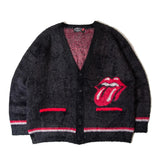 B-TRS SHAGGY KNIT JQ CARDIGAN
