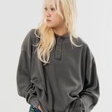 SEABEES/シービーズ TCワッフル ヘンリーネック・LSTEE