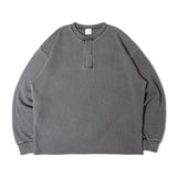 SEABEES/シービーズ TCワッフル ヘンリーネック・LSTEE