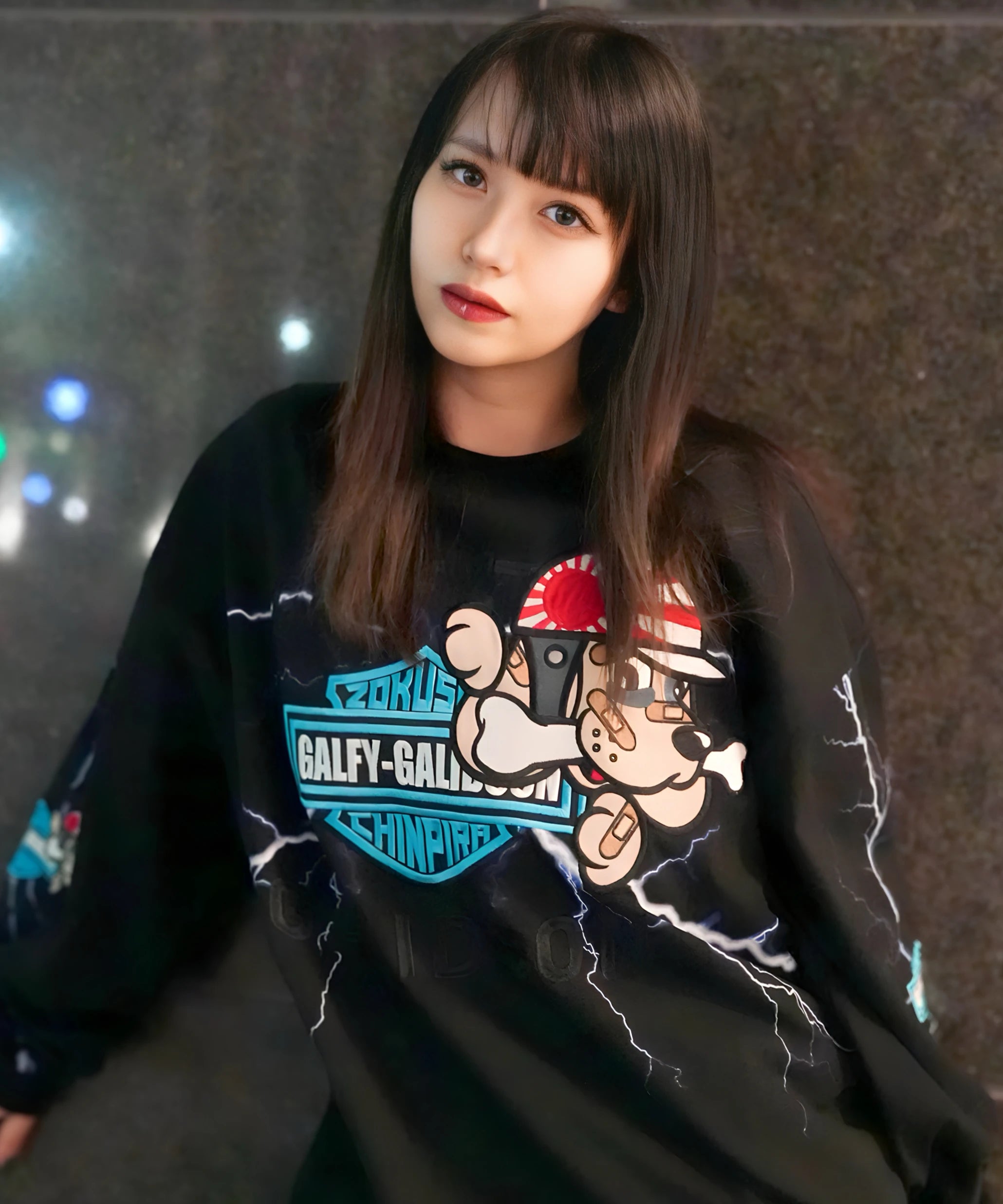 GA×GALFY-バイク乗りロンTee