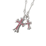 GA Fam Cross Stone Necklace
