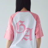 GA Raglan 刺繍&Print S/S Tee