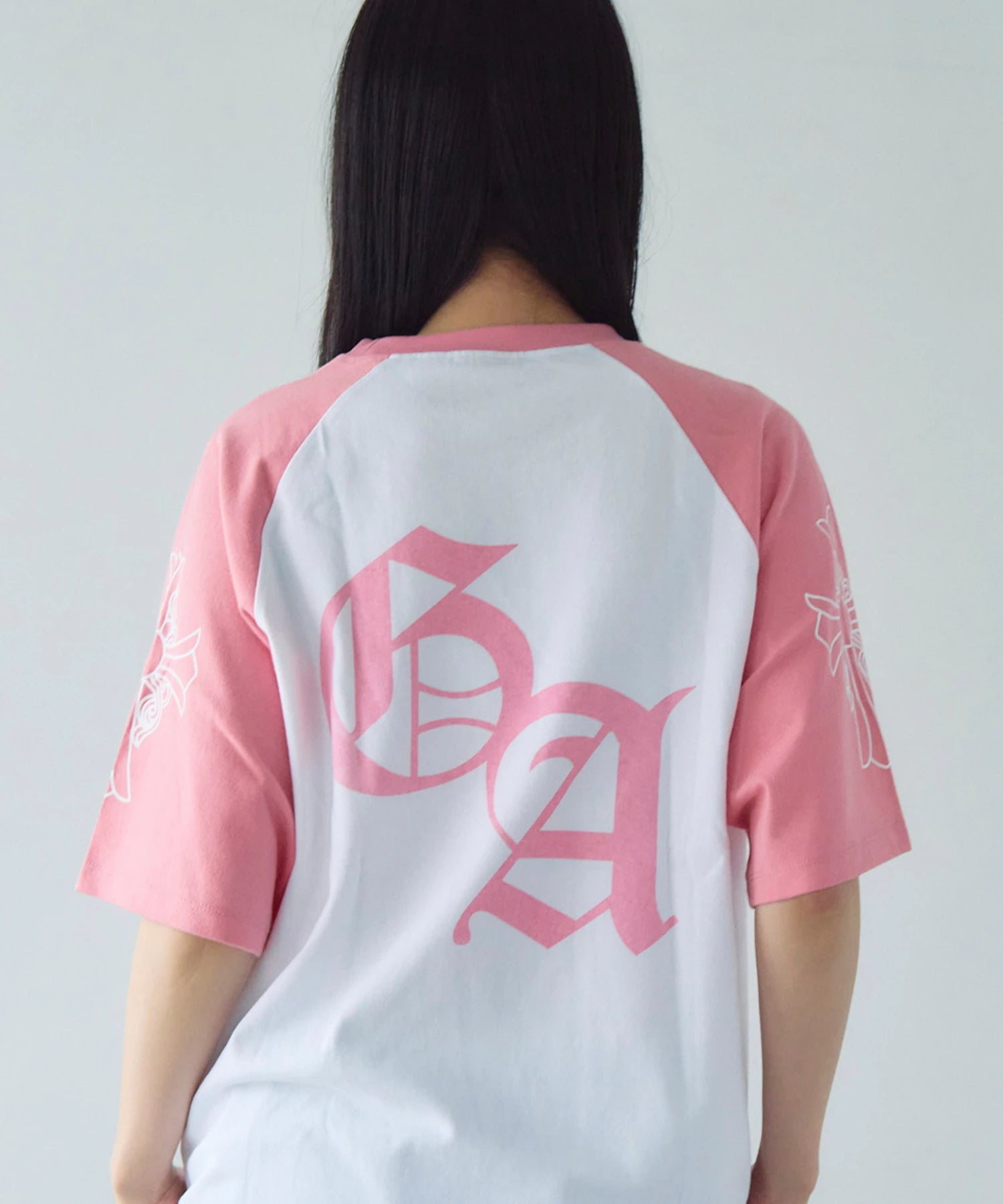 GA Raglan 刺繍&Print S/S Tee