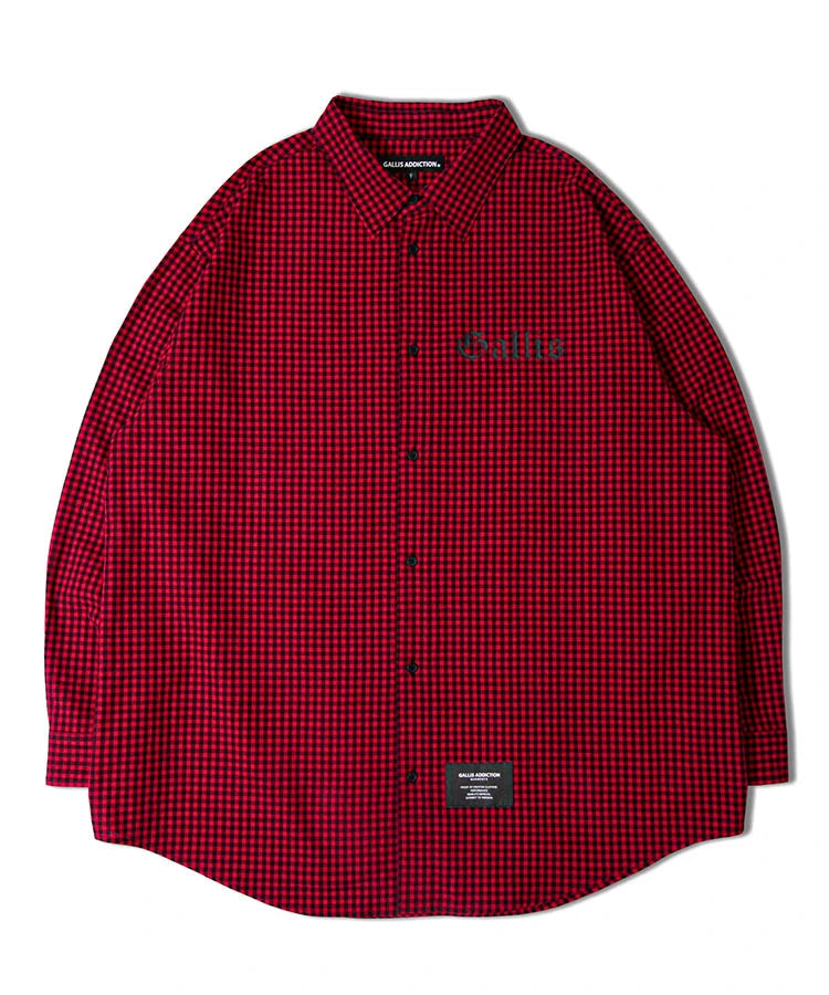 GA GINGHAM-CHECK SHIRT