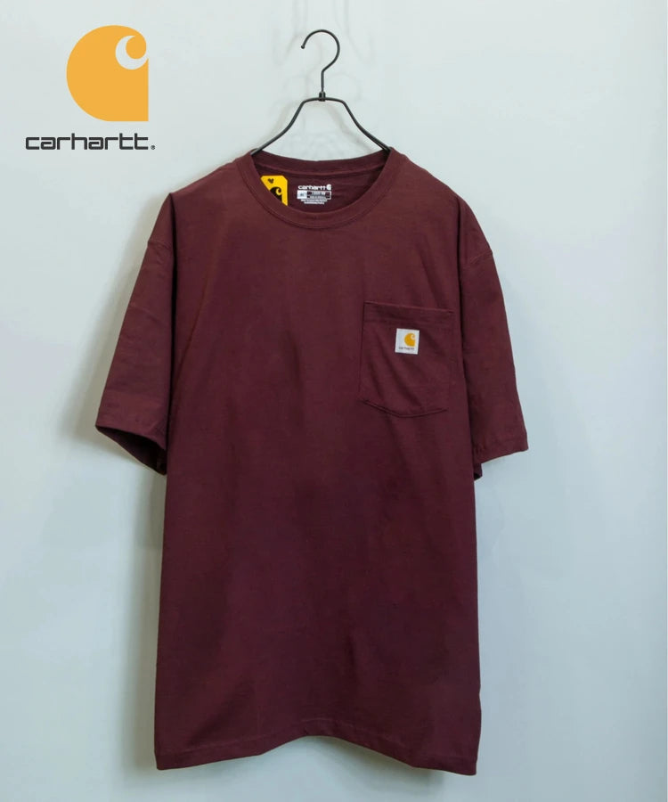 Carhartt/カーハート ポケット付きロゴ半袖Tシャツ