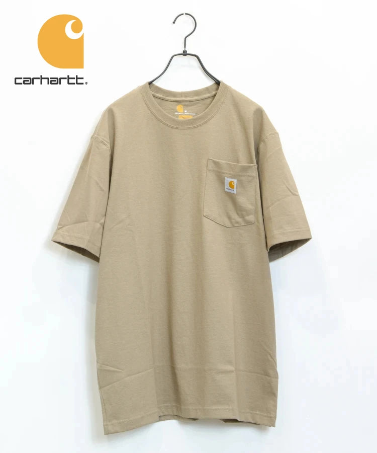 Carhartt/カーハート ポケット付きロゴ半袖Tシャツ