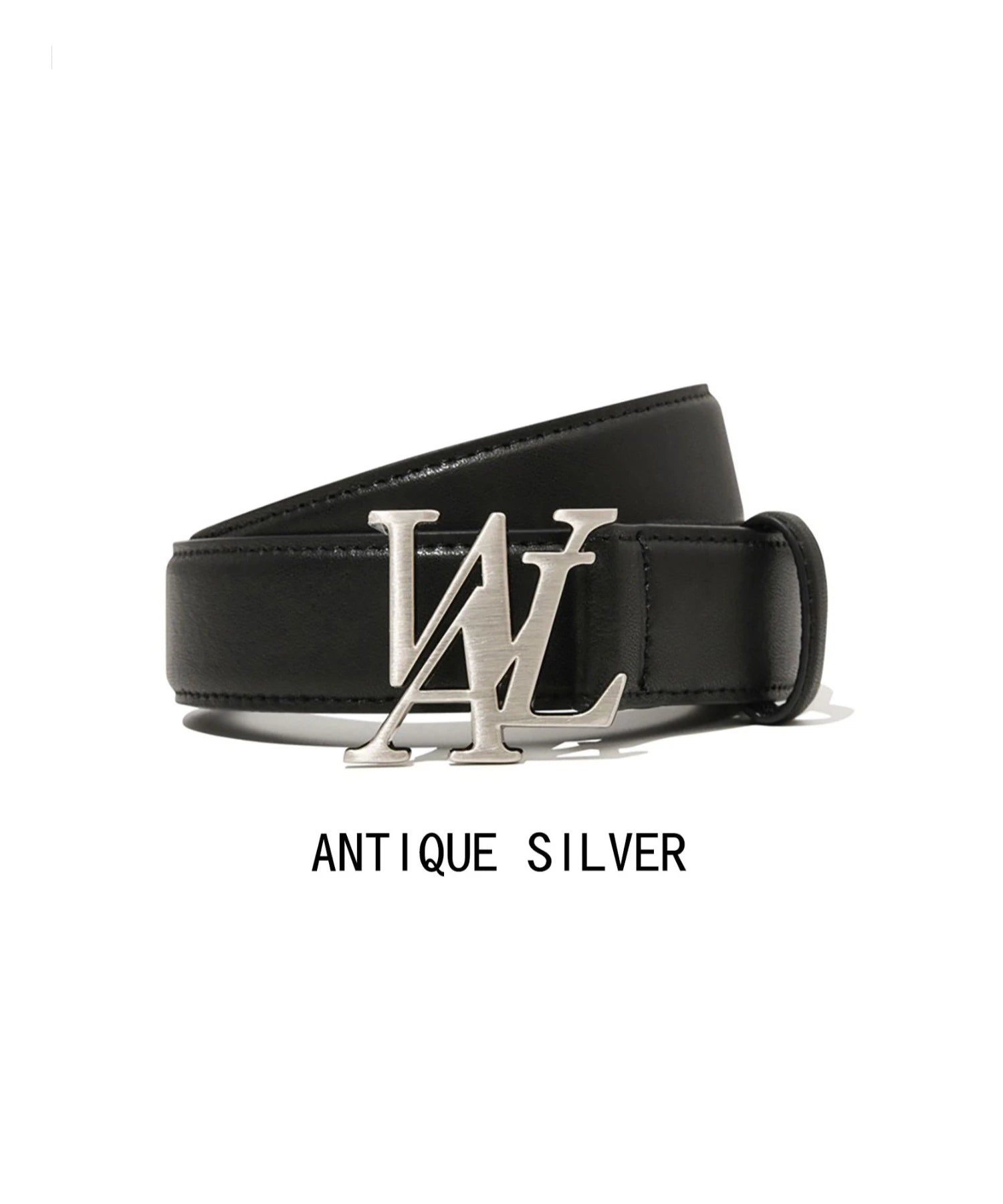 WOOALONG.ウアロン-Signature Logo Leather Belt