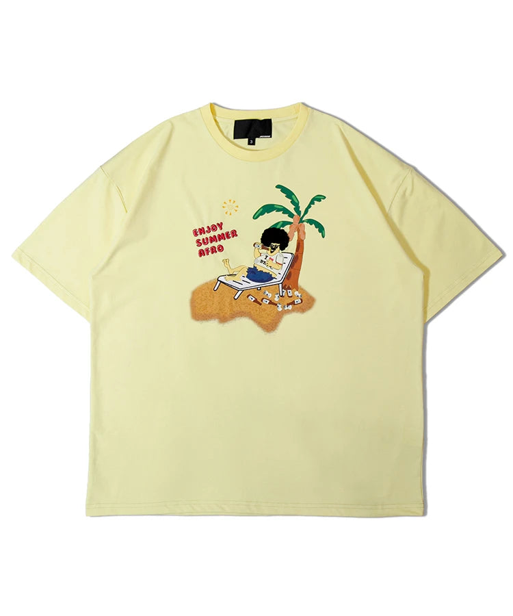 JE-SUMMER AFRO 接触冷感 TEE