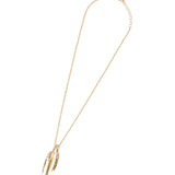 GA 2FEATHER NECKLACE