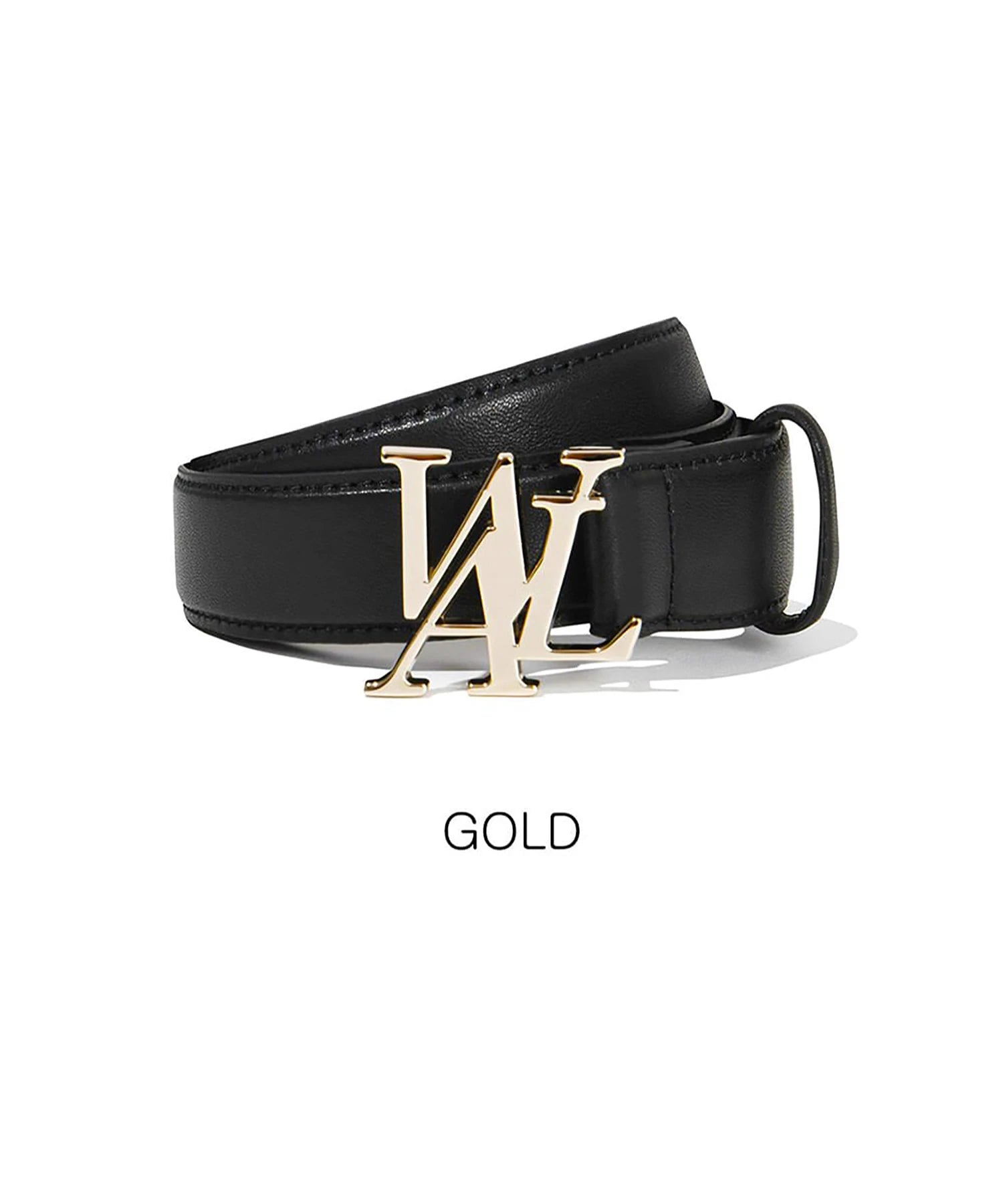 WOOALONG.ウアロン-Signature Logo Leather Belt