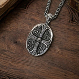 GA Oval Cross Necklace