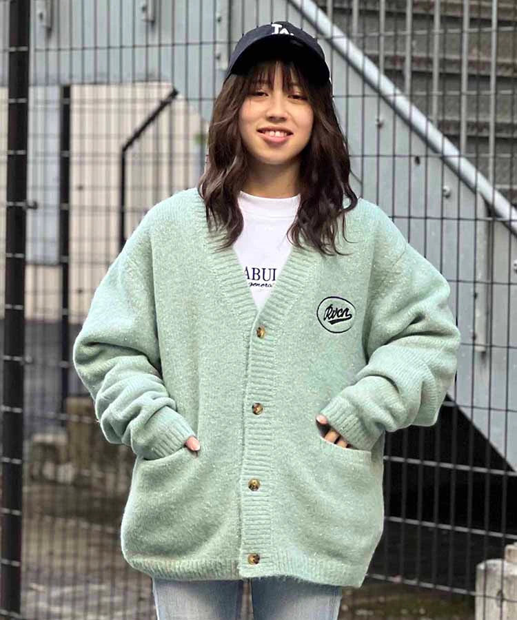 WEB限定 RVCA WORK SCRIPT CARDIGUN