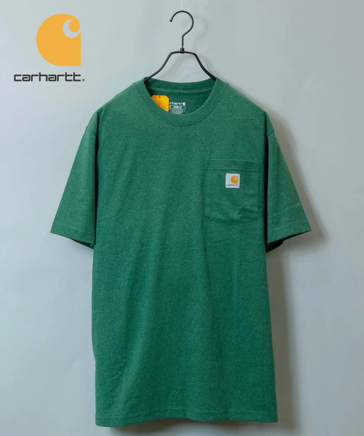 Carhartt/カーハート ポケット付きロゴ半袖Tシャツ