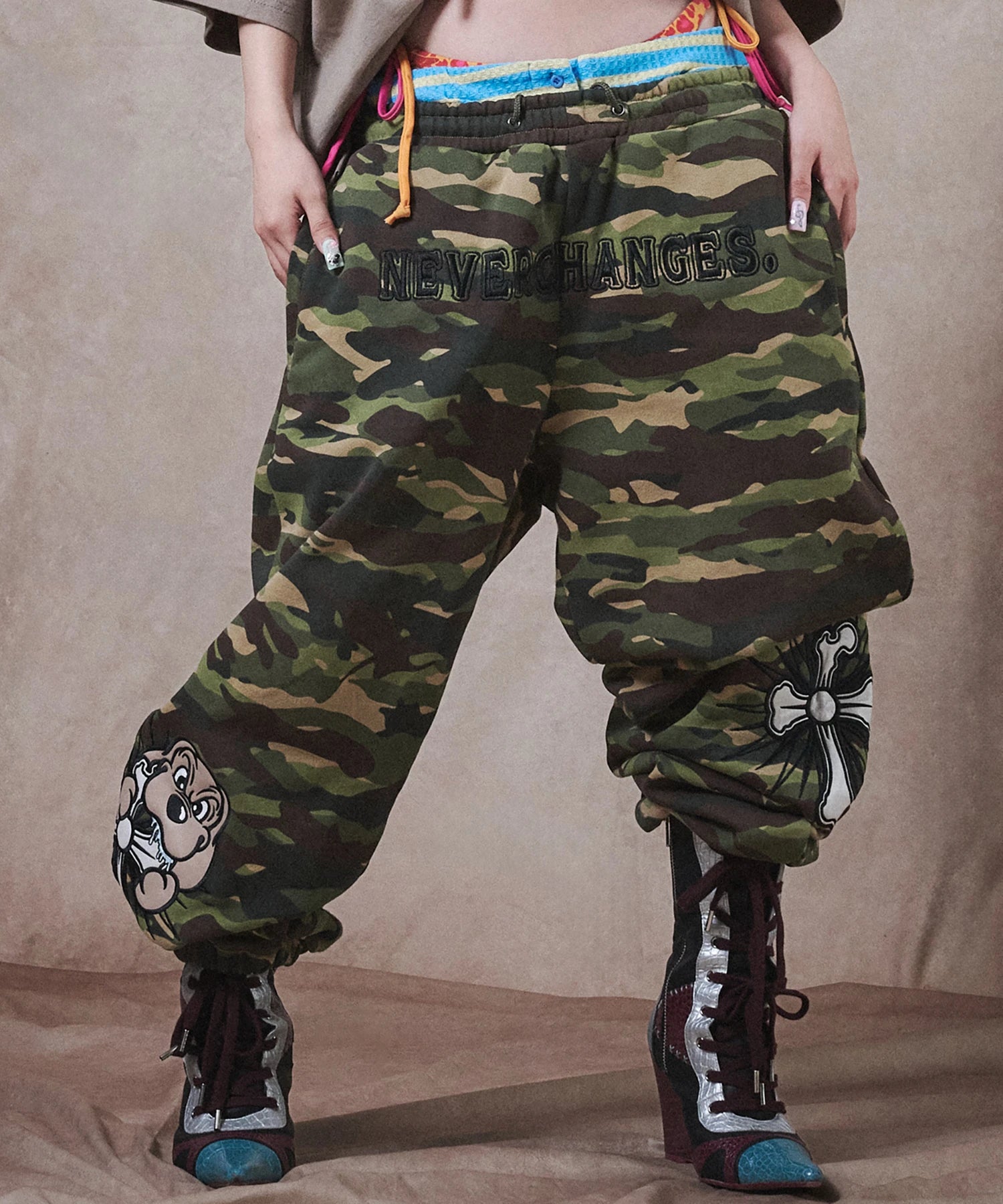 GALFY/ガルフィー おしゃぶりワンワンスウェットパンツ