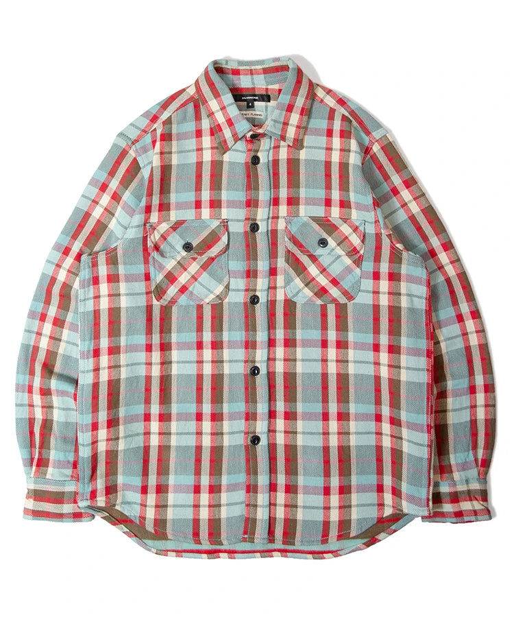 JE HEAVY FLANNEL CHECK WORK SHIRTS