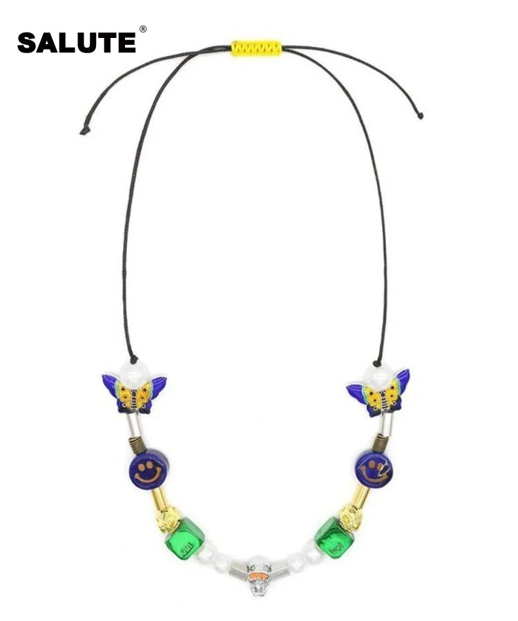 EvaeMob+SALUTE　Smily Pearl-NECKLACE/エバーモブ＋サルーテ ネックレス