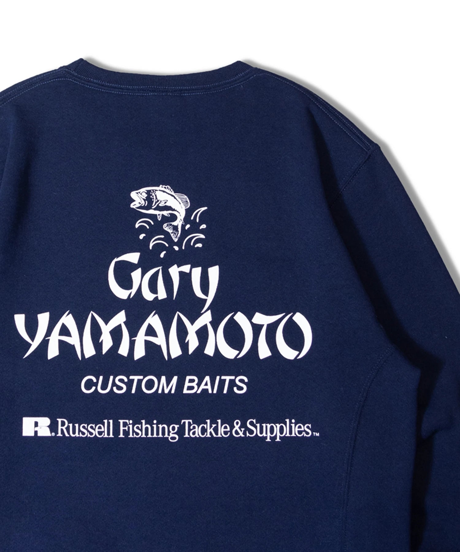RUSSELLxGARY YAMAMOTO BACK LOGO CREW SHIRT