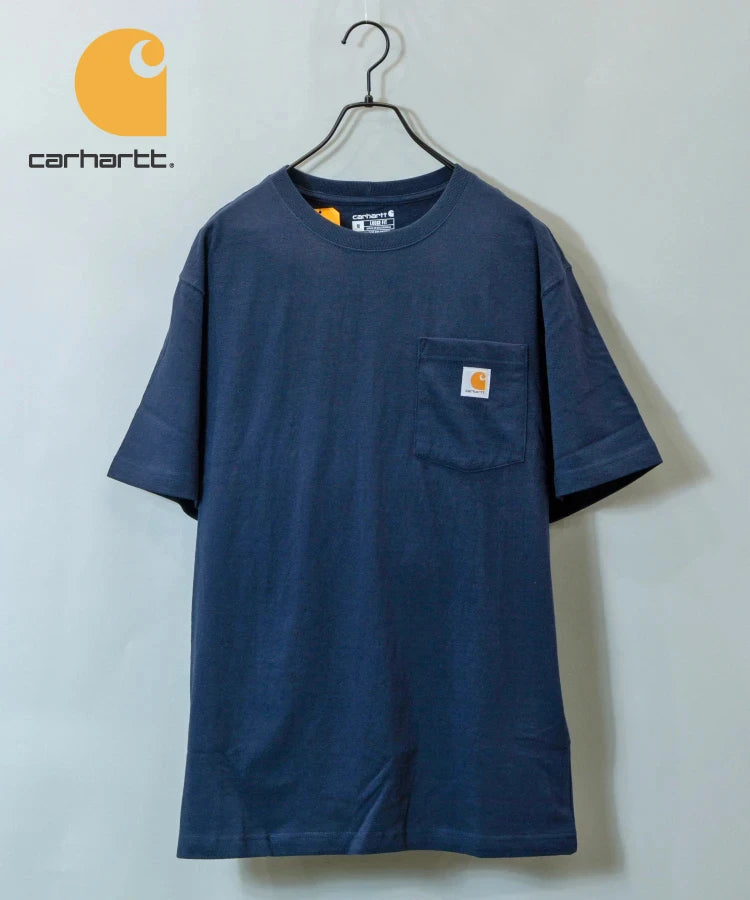 Carhartt/カーハート ポケット付きロゴ半袖Tシャツ
