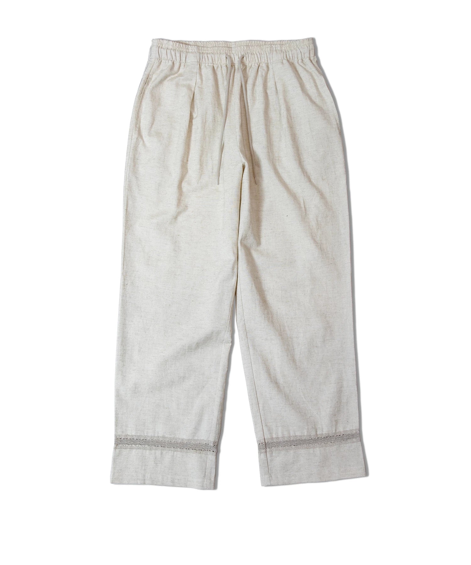 JE-LINEN 刺繍 RACE TAPE LINE PANTS