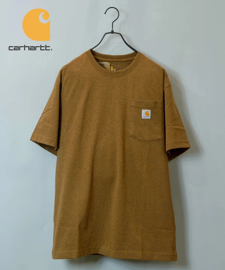 Carhartt/カーハート ポケット付きロゴ半袖Tシャツ