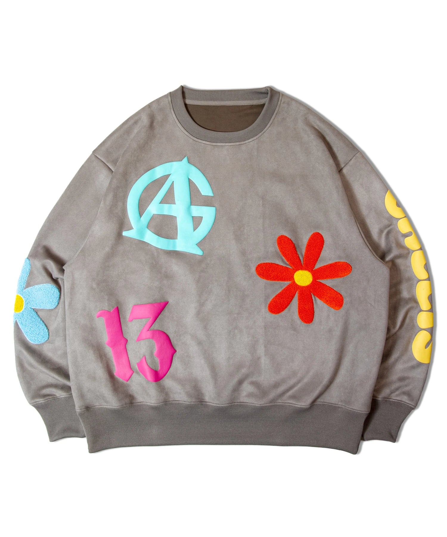 GA SUEDE POP-MOTIF CREW
