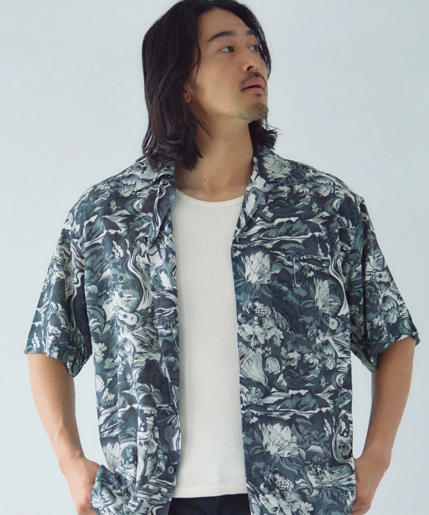 Schott×Pineapple Juice/ショット×パイナップルジュース RAYON SS SHIRT