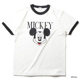 HOUSTON- MICKEY PRINT　RINGER　S/S TEE