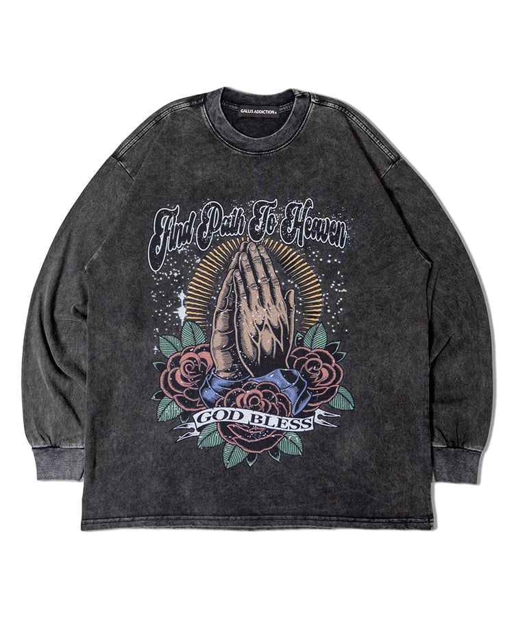 GA PIGMENT-GOD LS TEE