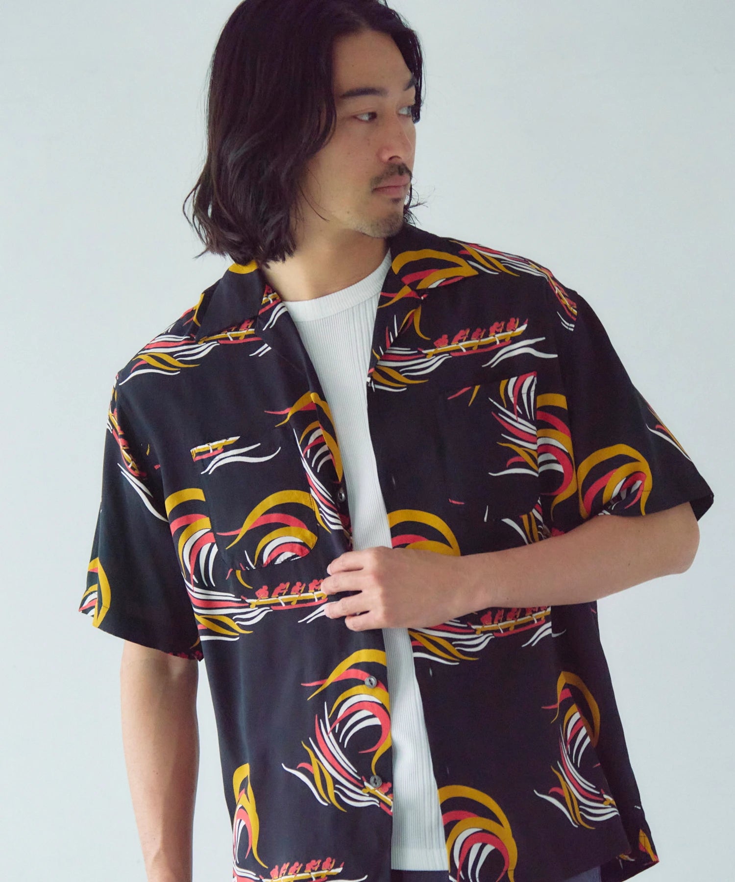 Schott×Pineapple Juice/ショット×パイナップルジュース RAYON SS SHIRT