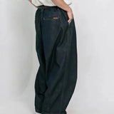 ANGLAN-Stone Vintage Denim Balloon Pant/アングラン デニムバルーンパンツ