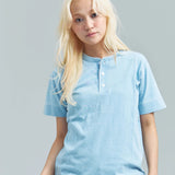 Healthknit/ヘルスニット INDIGO HENLEY NECK SHORT SLEEVE TEE