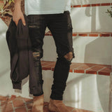 mnml【ミニマル】-X204 CAMO SKINNY FIT DENIM